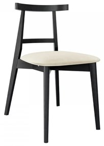 Scaun sufragerie KD 71 (Negru + crem) . 1103490