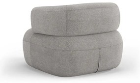 Fotoliu gri deschis cu tapițerie din stofă bouclé Jenny – Micadoni Home