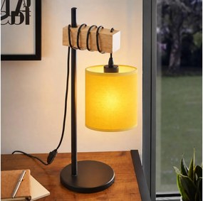 BRILAGI - Lampă de masă NUBILA 1xE27/40W/230V maro/negru/galben