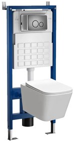 Set rezervor WC montat pe perete Roya Tinos 81GRE