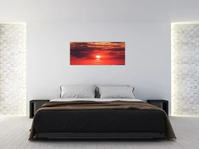 Tablou cu soarele colorat (120x50 cm)
