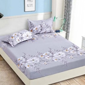 Lenjerie de pat 3 cu elastic 100% bumbac - a747 de la Onesleep