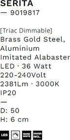 Plafoniera LED design decorativ SERITA D-50cm