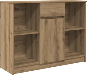 vidaXL Bufetă cu sertar Artisan Stejar 101x35x76 cm Lemn prelucrat