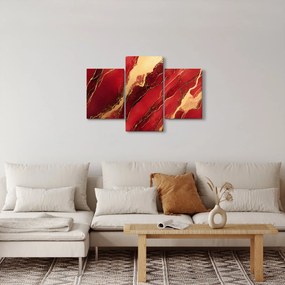 Tablou - Marmură roșu-auriu (90x60 cm)