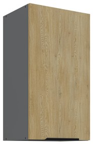 Dulap superior de bucătărie Carminia 40 G-72 1F (stejar cremona + antracit). 1127947