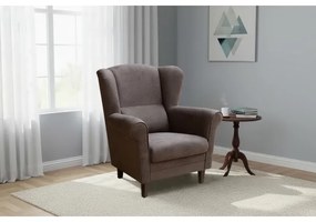 Fotoliu cu aripi GALA, maro închis