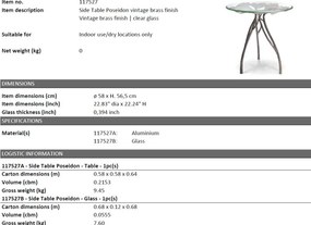 Masuta laterala design LUX Poseidon