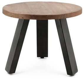 Masuta de cafea rotunda din lemn de mango 50x50x40 cm maro