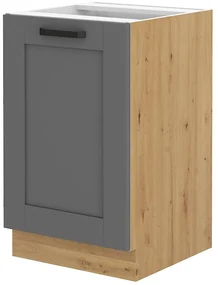 Dulap inferior de bucătărie pod drez Lucid 50 ZL 1F BB (Stejar artisan + dustgrey). 1045588