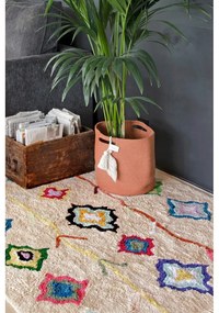 Covor crem lavabil/țesut manual din bumbac 170x240 cm Kaarol – Lorena Canals