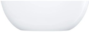 Omnires Shell M+ cada freestanding 148x75 cm ovala alb SHELL148WWBP