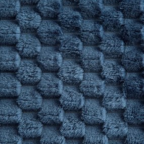 Pătură groasă în albastru cu un model modern Lăţime: 200 cm | Lungime: 220 cm