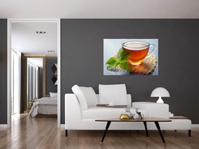 Tablou cu ceașca cu ceai (90x60 cm)