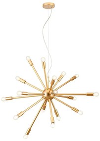 Redo 01-2935 - Lustru STELLAR suspendat pe cablu, 18xE14/25W/230V, auriu