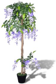 Glicină artificială cu ghiveci, 120 cm