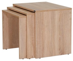 Set 3buc. măsuțe cafea Losuku 2 (stejar sonoma) . 1093251