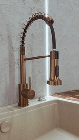 Baterie de bucătărie REA Colin Brush Copper