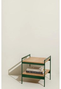 Măsuță auxiliară cu blat cu aspect de lemn de stejar 43x43 cm Jaunty – Hübsch