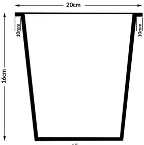 Deuba Ghiveci cu flori - 95 x 27 x 60 cm - maro
