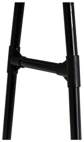 Suport pentru haine negru cu roți din metal 84x43x156 cm – Casa Selección