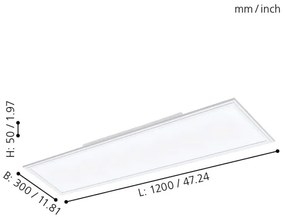 Eglo 98205 - LED Panou dimmabil SALOBRENA-A LED/30W/230V + telecomandă