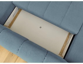 Colțar albastru extensibil/cu spațiu de depozitare (cu colț pe partea dreaptă/în formă de "U") Fuji – Bobochic Paris