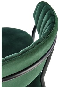 Scaun de bucaterie Rolland, verde/negru