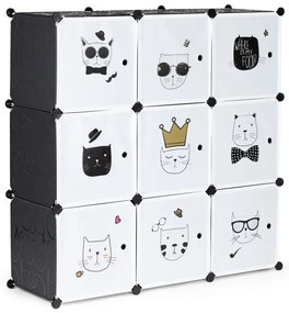 Dulap modular pentru camera copiilor Merry pisici mici