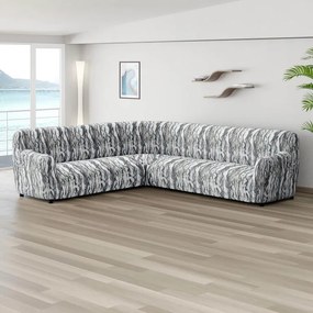 Huse bielastice OCEANO NOU gri-albăstrui colțar (l. 350 - 530 cm)