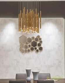 Lustra LED dimabila design Premium Class Quality 62cm ORGANIC FAT GOLD P0242 MX