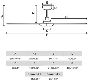 Ventilator LED dimabil FARO 33810-1TW HEYWOOD LED/10W/230V 2700/4000/6000K + telecomandă