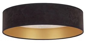 Plafonieră LED VELVET STAR LED/24W/230V d. 40 cm  neagră/aurie Brilagi