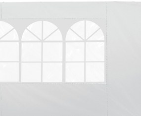 Outsunny Panouri Laterale pentru Corturi Pop-Up, Set de 2, 3x2m, Protecție UV, Rezistent la Apă, Alb | Aosom Romania