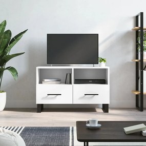 828996 vidaXL Comodă TV, alb, 80x36x50 cm, lemn prelucrat