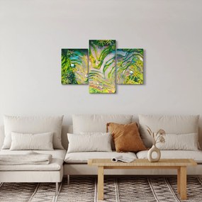 Tablou cu lanuri de orez din privire de sus (90x60 cm)