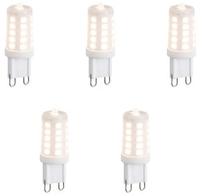 Set de 5 becuri LED G9 dimabile Opal 3W 250 lm 2700K