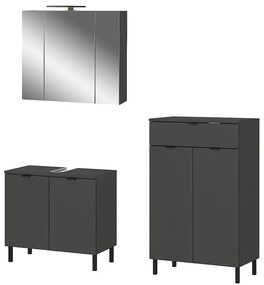 Set mobilă de baie gri antracit Arcena – Germania