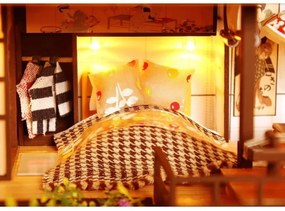 Casă miniaturală 2Kids Toys vilă îmbelșugată cu sakura 2xAAA