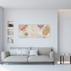 Tablou - Baloane deasupra orașului, nuanțe reci (120x50 cm)