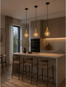 Lustră pe cablu LACRIMA HONEY 1xE27/60W/230V