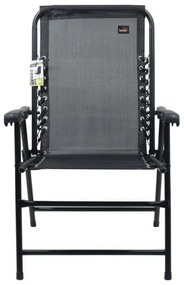Scaun de grădină pliabil negru