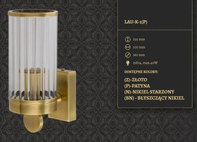 Aplica de perete LUX realizata manual LAURIA KC LAU-K-1