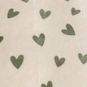Cearsaf Cocolino microplus cu elastic HEARTINO 200x200 cm crem