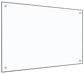 vidaXL Panou antistropi bucătărie transparent 90x60 cm sticlă securiz.