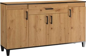 Comodă POLA 16 – 160x40x90 cm – Stejar Artisan