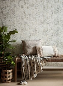 Tapet Fusion, Pearl Cream Luxury Geometric, 1838 Wallcoverings, 5.3mp / rola