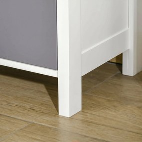 HOMCOM Comodă pentru Dormitor cu 5 Sertare Colorate, cu Mânere Metalice,  45x30x95.4 cm, Multicolor | Aosom Romania