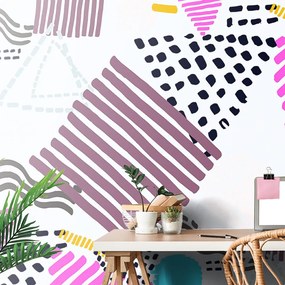 Tapet Memphis model în pop-art stil