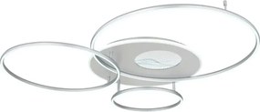 Globo 48466-70ASH-LED St plafonieră INVERTINA 70W/230V Wi‑Fi Tuya crom + telecomandă